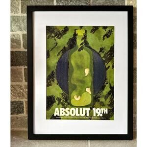 Framed ABSOLUT AD Nineteenth Hole Original Magazine Print 1994
